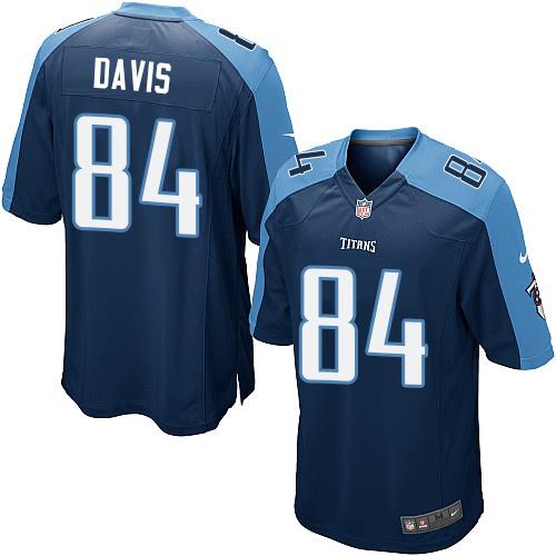 Nike Titans #84 Corey Davis Navy Blue Alternate Youth Stitched NFL Elite Jersey